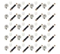 CIYODO 40 Pezzi Kit 40 Pezzi Raccordi a Camma per Mobili Bulloni e Tasselli di Fissaggio, Set Ferramenta per Armadi, Cassetti e Tavoli, Supporto Robusto per Assemblaggio Stabile e