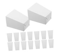 CIYODO 48 pezzi Scatole Popcorn in Bianco Minimalista Contenitori Pop Corn per Feste Cinema e Compleanni Facili da Montare per Snack Patatine e Hamburger