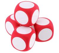 CIYODO 4pezzi Dadi Giganti Fai Da Te in Schiuma Vuoti e Cancellabili Per Giochi Didattica e Uso Ricreativo Materiale Durevole Con Angoli Arrotondati Facili Da Scrivere e Cancellare