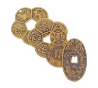 CIYODO 4pezzi Monete in Ottone Cinesi Divinatorie Moneta Feng Shui Originale per Predizione Design Antico Cinese Oggetti per Salute e Ricchezza