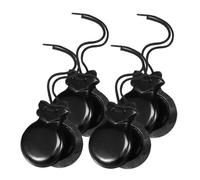 CIYODO 4pezzi Nacchere Di Legno Nacchere Per Dita Strumenti Percussione Spagnole Piccole e Leggere