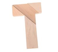 CIYODO 4Pezzi Puzzle Legno Forma T da Educativo per Sviluppo Cognitivo e Interattivo per Attività Gruppo Stem