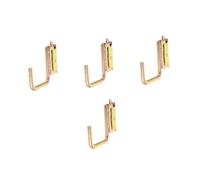 CIYODO 5 Pezzi Gancio Etrack Heavy Duty per Accessori da Trailers Gancio Shape per Garage Resistente e Versatile con Clip Molla Sicuro per Trasporto e Organizzazione per Furgoni e