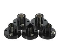 CIYODO 5 Portalampada Vite Base Resistente per e Supporto Stabile per Lampade e LED