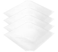CIYODO 50 Buste Protettive per Vinile in Pp Bianco Impermeabili e Anti-Impronta Chiusura Autoadesiva per Dischi in Vinile per Appassionati e Collezionisti