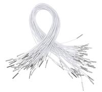 CIYODO 50 Pezzi Corda Elastica Bianca in Polipropilene, e Adulti | Asili e Casa, Flessibile e Resistente, Finitura Curata, Accessorio per Lavori Fai