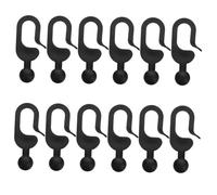 CIYODO 50 pezzi Ganci in Plastica per Tende Gazebo Ganci per Tende da Esterno Supporto Stabile e Resistente Intemperie Zanzariere e