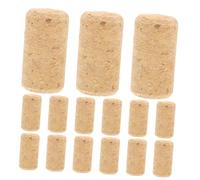 CIYODO 50 Pezzi Tappi in Sughero Dritti per Bottiglie Sughero Naturale Flessibile per Sigillare e Progetti DIY Tappi Legno Resistenti e Ermetici per Artigianato