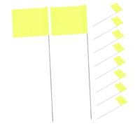 CIYODO 50pezzi Bandierine Per Irrigazione Da Giardino in Pvc e Filo D'acciaio Per Delimitazione Del Verde Marcatura Di Nuove Piante Adatte Per Cortili e Aree Verdi