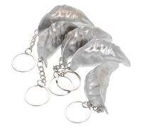 CIYODO 5pezzi Portachiavi Gnocco Finto Ciondolo Decorativo Realistico Accessorio Alimentare per Chiavi Auto e Borse Oggetto Giocoso