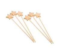 CIYODO 6 Bacchette da Legno Forma per DIY Fairy Wand Decorazioni per Stanza delle Fate Kit per Pittura e Liscio e Sicuro per Feste e Attività