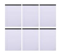 CIYODO 6 blocchi di carta a righe: blocchi di carta a righe per studenti A5-8 x 5 pollici, piccolo blocco note per scuola, ufficio, liste di cose da fare, 30 fogli ciascuno