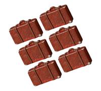 CIYODO 6 Miniature Valigie Vintage Resina per Casa delle Accessori da Viaggio Retro per Decorazioni Mini Bagagli per Giocattoli e