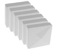 CIYODO 6 Pezzi Accessori per guardrail da Giardino PVC Grey