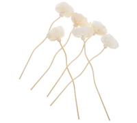 CIYODO 6 pezzi Bastoncini Diffusore di Rattan con Fiori Profumati Ricarica per Diffusore Essenziali Fragranza Costante per Bagno e Camera da