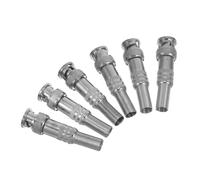 CIYODO 6 pezzi Connettori Maschio con Anima in Rame Legittimo Prolunga Senza Saldatura per Cavo Coassiale Adattatori Video per Collegamento Telecamere e Trasmissione Segnale Stabile