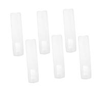 CIYODO 6 Pezzi Cover Telecomando Silicone Trasparente Custodia Protettiva Antiscivolo e Antiurto per Controller Tv e Climatizzatore Design Sottile e Flessibile Facile