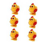CIYODO 6 Pezzi Giocattolo di Pollo a Molla finisci i Giocattoli di Pollo Giocattoli per polli Giocattolo Giocattoli di Pollo a orologeria finisci i polli plastica Colore Casuale