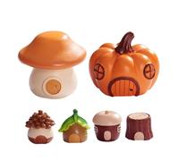 CIYODO 6 Pezzi Micro Paesaggio Casa delle Fate in Miniatura Piccole Case da in Decorazioni Terrarium per e Desktop Design e Incantato