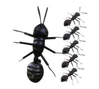 CIYODO 6 Pezzi Sculture Formiche Simulate Piccole per Decorazione Scrivania Modelli Ant Figurine Artistiche con Superficie Dettagliata Ornamento Tascabile per Ufficio e Casa