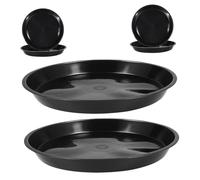 CIYODO 6 Pezzi Sottovasi per Vasi Piante Rotondi in Plastica Resistente Vassoio per Piante da ed Esterno Design per Balcone e Ufficio
