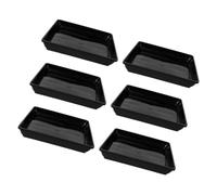 CIYODO 6 Pezzi Sottovasi Quadrati Plastica Resistente Intemperie Vassoi per Piante da Esterno e Raccoglitori per Vasi Design per Balcone e