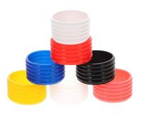 CIYODO 7 Pezzi Anelli Grip per Racchetta in Silicone, per Tennis e Squash | Mantiene Fermo Nastro Manico, Riduce L'umidità, Sensazione per Giocatori Sudati