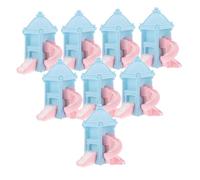 CIYODO 8 Mini Resina Casa Micro Paesaggio Decorazione Simulazione per Torte Shower Accessori Creativi Diy per Dolci