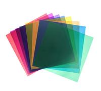 CIYODO 8 Pezzi Filtro Luce Gel per LED e Flash, Pc, Correzione del Colore e Temperatura Stabile per Video e Dj
