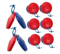 CIYODO 8 pezzi Nacchere in Legno per Strumento Musicale Percussione Orff Design Ergonomico per Mani Piccole Giocattolo Ritmico per Educazione Musicale Prescolare e Gioco Interattivo