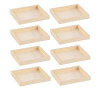 CIYODO 8 Vassoi Legno Grezzo per Puzzle Montessori Organizer per e Giocattoli Vassoi per Ordinare e Conservare Puzzle Decorazione per La Casa e Giochi