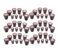 CIYODO 90 Pezzi Mini Resin Cups Set For Dollhouse Kitchen Accessories Japanese-inspired Latte Art Mugs For DIY Micro Landscape And Collectible Tableware