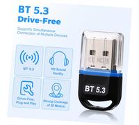 CIYODO Adattatore Usb Trasmettitore E Ricevitore Audio Wireless 5.3 Per Pc Laptop Desktop Connettività Stabile A 20 Metri E Design Ultracompatto Portatile
