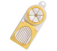 CIYODO Affettatrice per Taglio per Uova in Acciaio Inossidabile Pp Giallo, Portatile e Veloce, Strumento Multiuso Separazione in Cucina Domestica