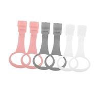 CIYODO Anelli Di Trazione Per Lettino e Recinto Bambino Bambina, Set 6 Pezzi Multicolore, Accessori Sicuri e Stabili Per Esercizi Di Camminata e Supporto Allo Sviluppo Motorio Bambino Bambina