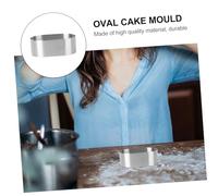 CIYODO Anello Ovali in Acciaio per Mousse e Torte Stampo da Forno per Dolci e Tagliapasta Resistente e Sanitario per Preparazioni da Te