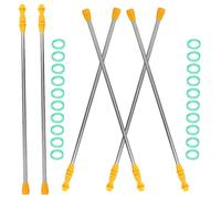 CIYODO Asta di Spruzzatura Telescopica in Acciaio Inox 26 Pezzi, Ricambio per Spruzzatore a Pompa Agricolo, Estensione Regolabile 45-80 Cm per Alberi da Frutto e Irrigazione Giardino