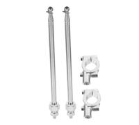 CIYODO Asta Portabandiera Telescopica Per Motocicletta e Bici, 2 Pezzi Supporto in Alluminio e Asta in Acciaio 1,2 M, Accessori Per Manubrio, Installazione Portatile e Compatibile Per Uso Outdoor