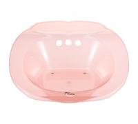 CIYODO Bacinella per Sitz Bath in Pp Rosa Ampio Spazio e Design Unico, Comoda per Anziani e Pazienti, per Igiene Post Parto e Emorroidi