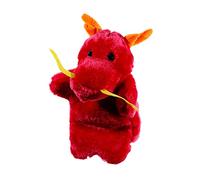 CIYODO Bambola Di Peluche Drago Burattini Della Burattino Che Racconta Storie Accessori Per Giochi Di Ruolo Accessori Per Puppet a Mano Rosso