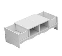 CIYODO Base di Sollevamento per Monitor per Computer Rialzo per Laptop Scaffale per L'archiviazione di Forniture per Ufficio Supporto per Monitor Poggiapolsi per Tastiera