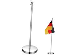 CIYODO Base per Bandiera Telescopica Supporto per Bandiere da Tavolo Asta Resistente All’Usura Facile da Inserire Accessorio per Feste Ufficio Eventi Storici