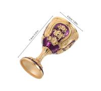 CIYODO Bicchieri da Shot in Metallo Vintage con Incisioni Europee Calici Stile Retrò Bar Feste e Decorazioni Natalizie per Liquori Eleganti e Resistenti