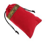 CIYODO Borsa Carte Tarocchi in Rosso Sacchetto Morbido e Resistente per Tarocchi e Oggetti Custodia Elegante per Giochi Divinatori e Accessori