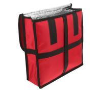 CIYODO Borsa Termica Per Pizza Professionale Grande Rosso, Porta Pizza Isolante Chiusura a Strappo e Maniglia, Borsa Per Alimenti Caldi e Freddi Lavabile, Per Consegne e Asporto