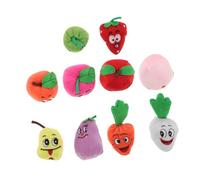 CIYODO Burattini da Dito a Forma Frutta Interattivi per 10 Giocattoli Cognitivi per Raccontare e Giocare Marionette Morbide per Interazione Genitore-