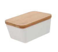 CIYODO Burriera in Bianca con Ermetica per Conservazione Contenitore Decorativo per Cucina e Regalo