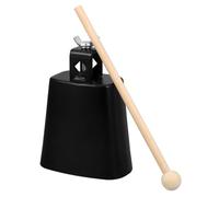 CIYODO Campanaccio per Batteria in Metallo Nero Strumento Percussione Resistente Accessorio per Drum Set e Kit Musicale
