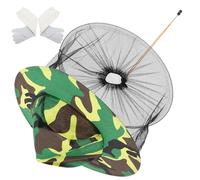CIYODO Cappello Apicoltura con Velo Protettivo Estivo Uomo Donna Cappello Rete Pieghevole Antinsetti con Ampia Falda e Coprizona per Attività Outdoor Realizzato in Poliestere e Pelle di