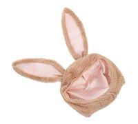 CIYODO Cappello Natalizio Coniglio in Peluche Morbido con Orecchie Lunghe Caldo Accessorio Cosplay Unisex per Inverno